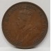 AUSTRALIA 1920 . ONE 1 PENNY . VARIETY . DOUBLE DOT . KEY DATE